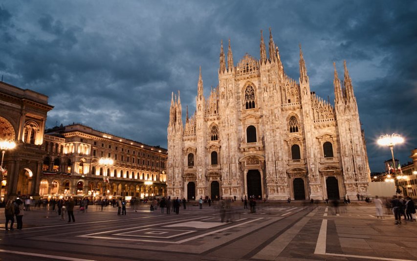 Милан в Италии часто посещаем туристами