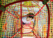 Rope attraction “3D-WEB” in the children’s center “Chubi-BOOM”, Ivano-Frankivsk, 2018