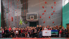 Climbing wall for professional lyceum, Kurakhovo 2018