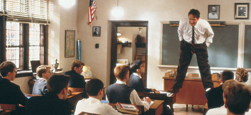 Dead Poets Society - Desk Scene